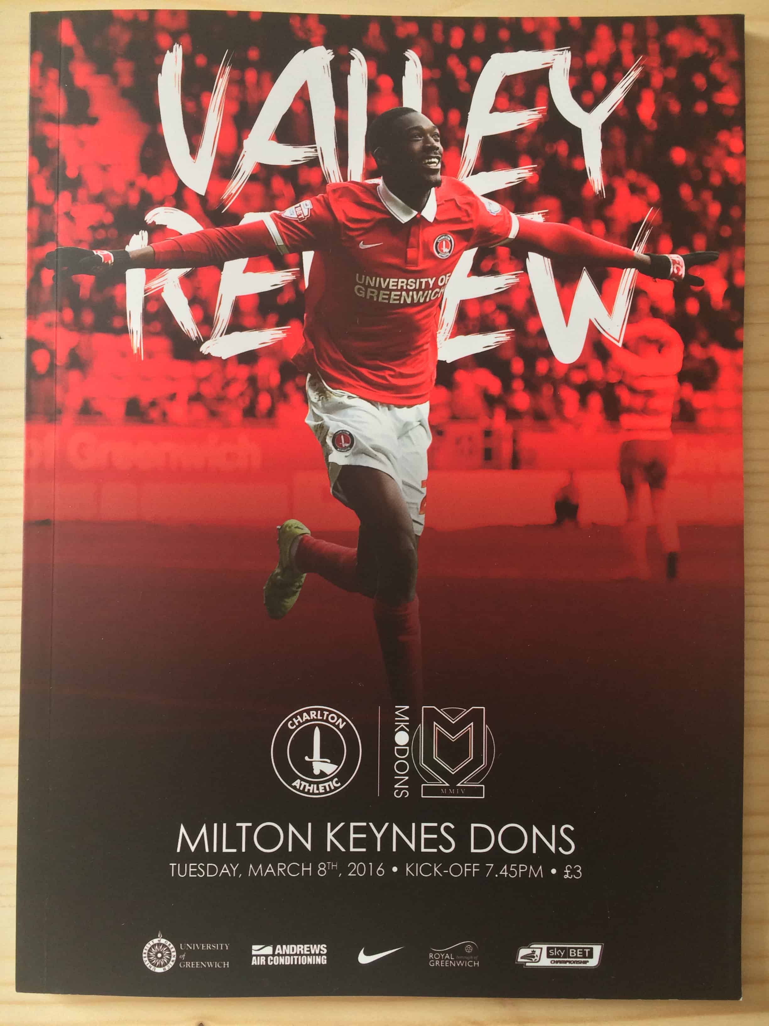 Charlton Athletic FC v MK Dons (Milton Keynes Dons)